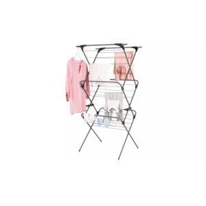 Minky Premium Sure Grip 3 Tier Airer Gunmetal Clothes Rack 69x141cm