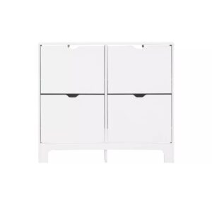 GFW Narrow 4 Drawer Shoe Rack