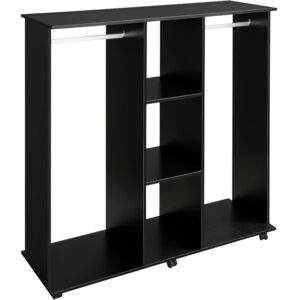 Homcom Mobile Double Open Wardrobe 120x128cm