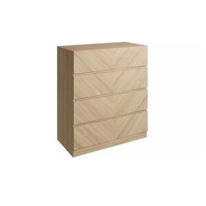 GFW Catania Light Oak Chest of Drawer 77x89cm